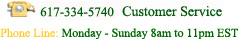 617-875-9090 Customer Service
