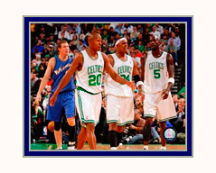 Boston Celtics Photo Double Matted