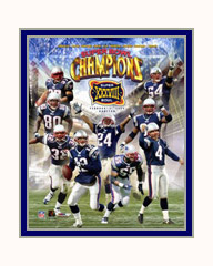 New England Patriots Photo Double Matted