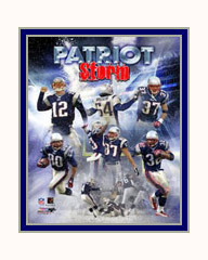 New England Patriots Photo Double Matted