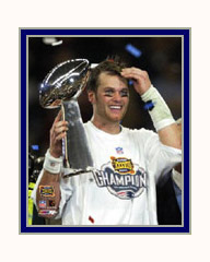 New England Patriots Photo Double Matted
