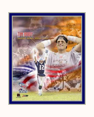 New England Patriots Photo Double Matted
