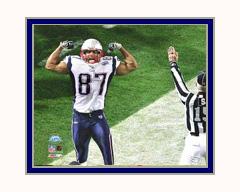 New England Patriots Photo Double Matted