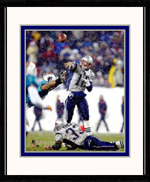 New England Patriots Photo Double Matted & Framed