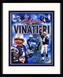 New England Patriots Photo Double Matted & Framed