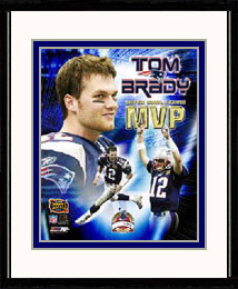 New England Patriots Photo Double Matted & Framed