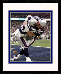 New England Patriots Photo Double Matted & Framed