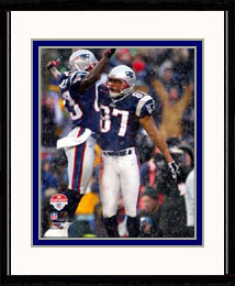 New England Patriots Photo Double Matted & Framed