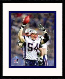 New England Patriots Photo Double Matted & Framed