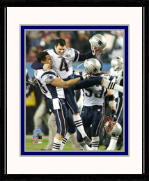 New England Patriots Photo Double Matted & Framed