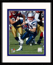 New England Patriots Photo Double Matted & Framed